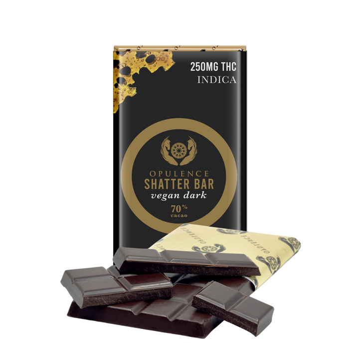 OPULENCE THC CHOCOLATE SHATTER BARS | 250MG EDIBLES