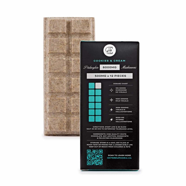 BARRES DE CHOCOLAT AUX CHAMPIGNONS EUPHORIA | 6000 MG DE PSILOCYBINE