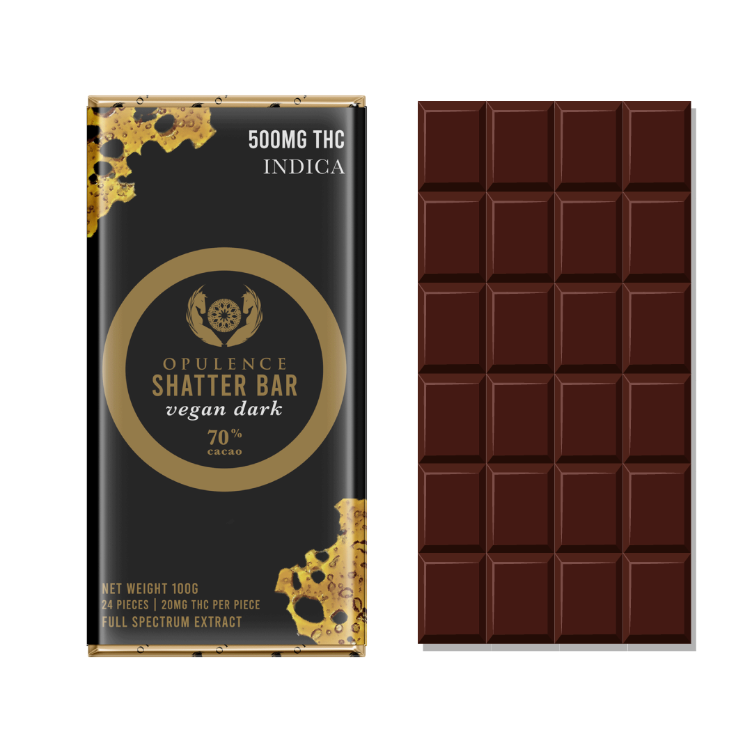 OPULENCE THC CHOCOLATE SHATTER BARS | 250MG EDIBLES