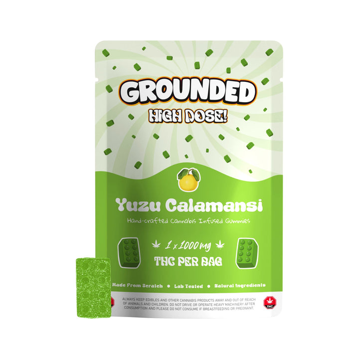 GROUNDED HIGH DOSE THC BRICKS | 1000MG EDIBLES