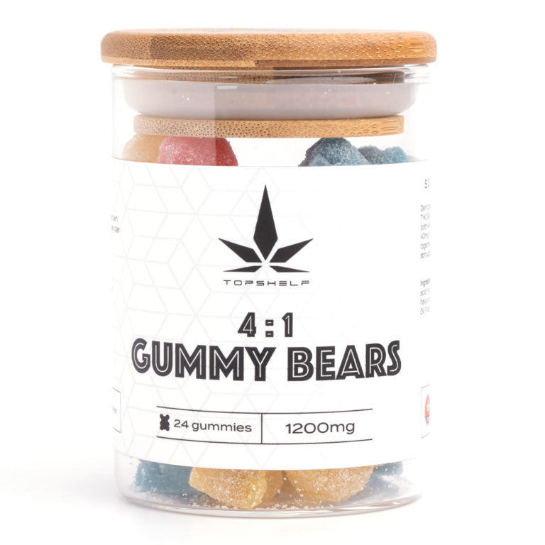 GOMMES THC+CBD 4:1 DE QUALITÉ SUPÉRIEURE | ALIMENTS 1200MG