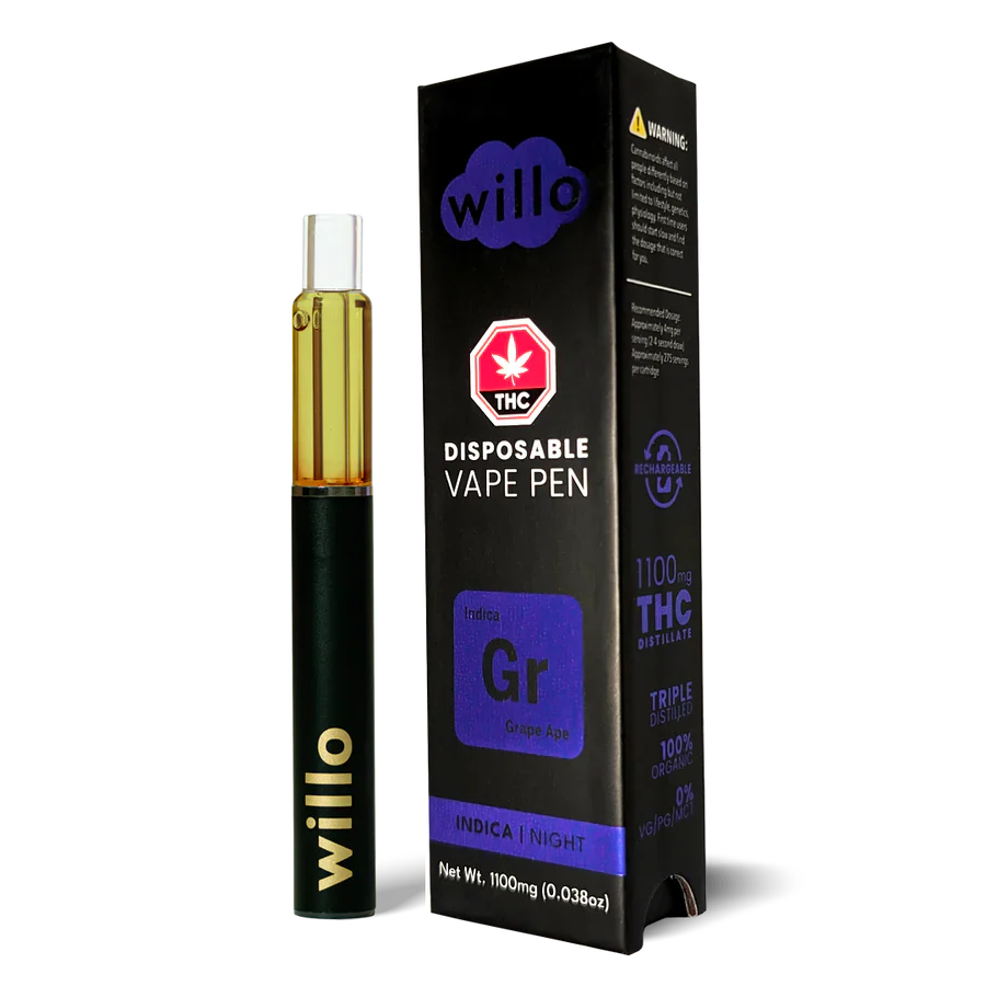 STYLO VAPE JETABLE AU THC WILLO | 1,1 G