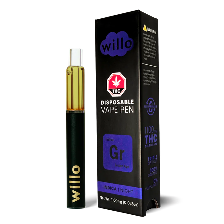 STYLO VAPE JETABLE AU THC WILLO | 1,1 G