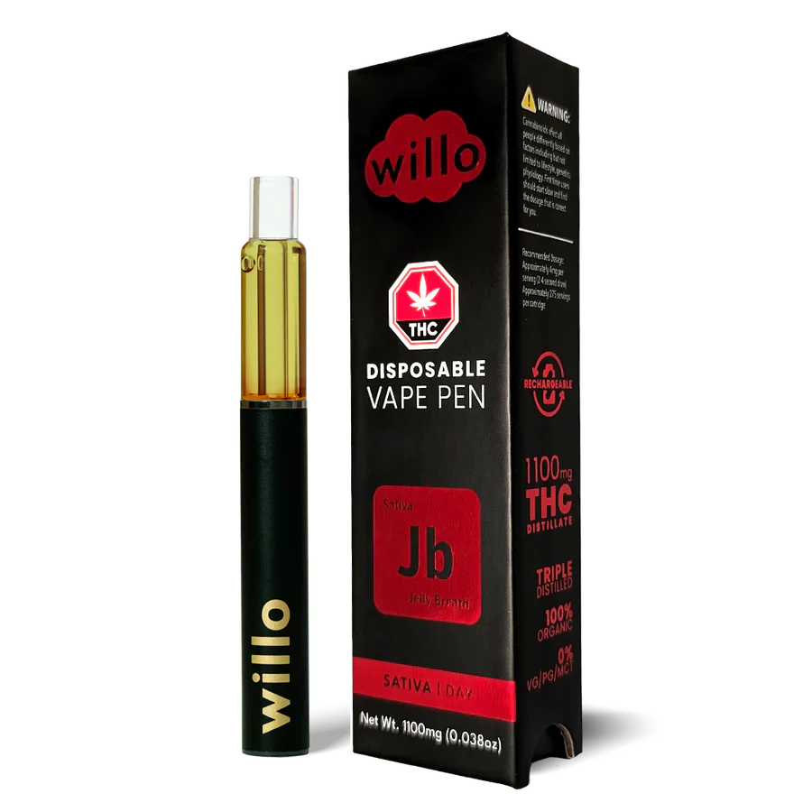 STYLO VAPE JETABLE AU THC WILLO | 1,1 G