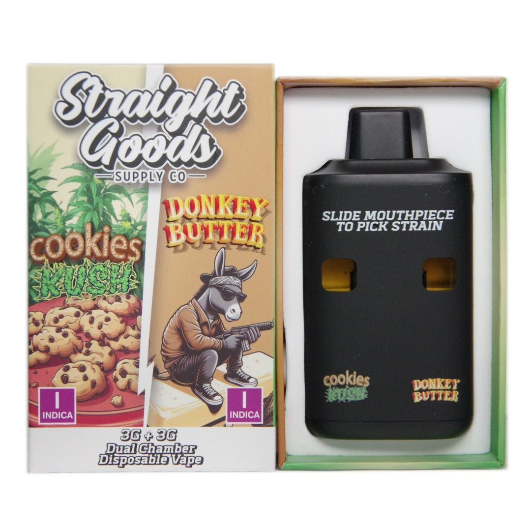 STYLO VAPE JETABLE À DOUBLE CHAMBRE AU THC STRAIGHT GOODS | 6G