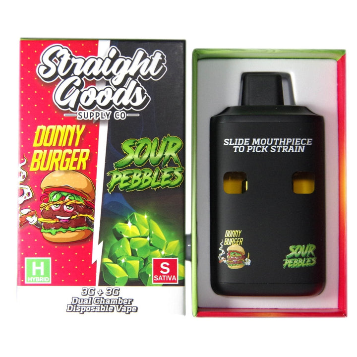 STYLO VAPE JETABLE À DOUBLE CHAMBRE AU THC STRAIGHT GOODS | 6G