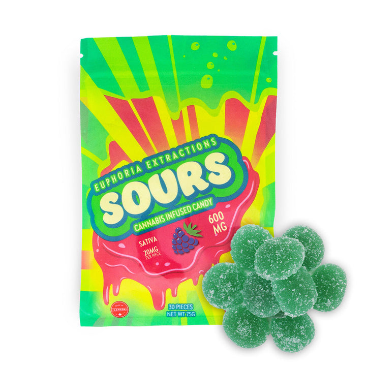 EUPHORIA EXTRACTIONS THC SOUR GUMMIES | 600MG EDIBLES