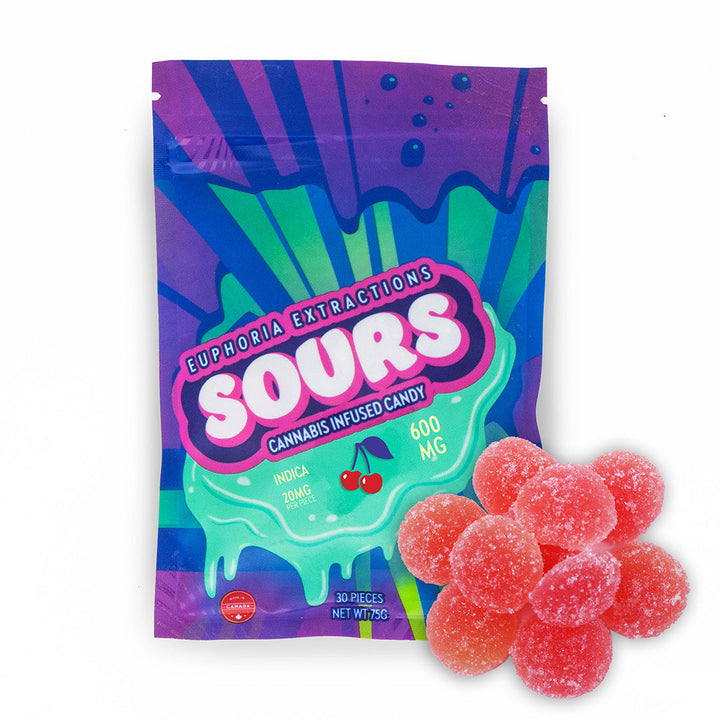 EUPHORIA EXTRACTIONS THC SOUR GUMMIES | 600MG EDIBLES