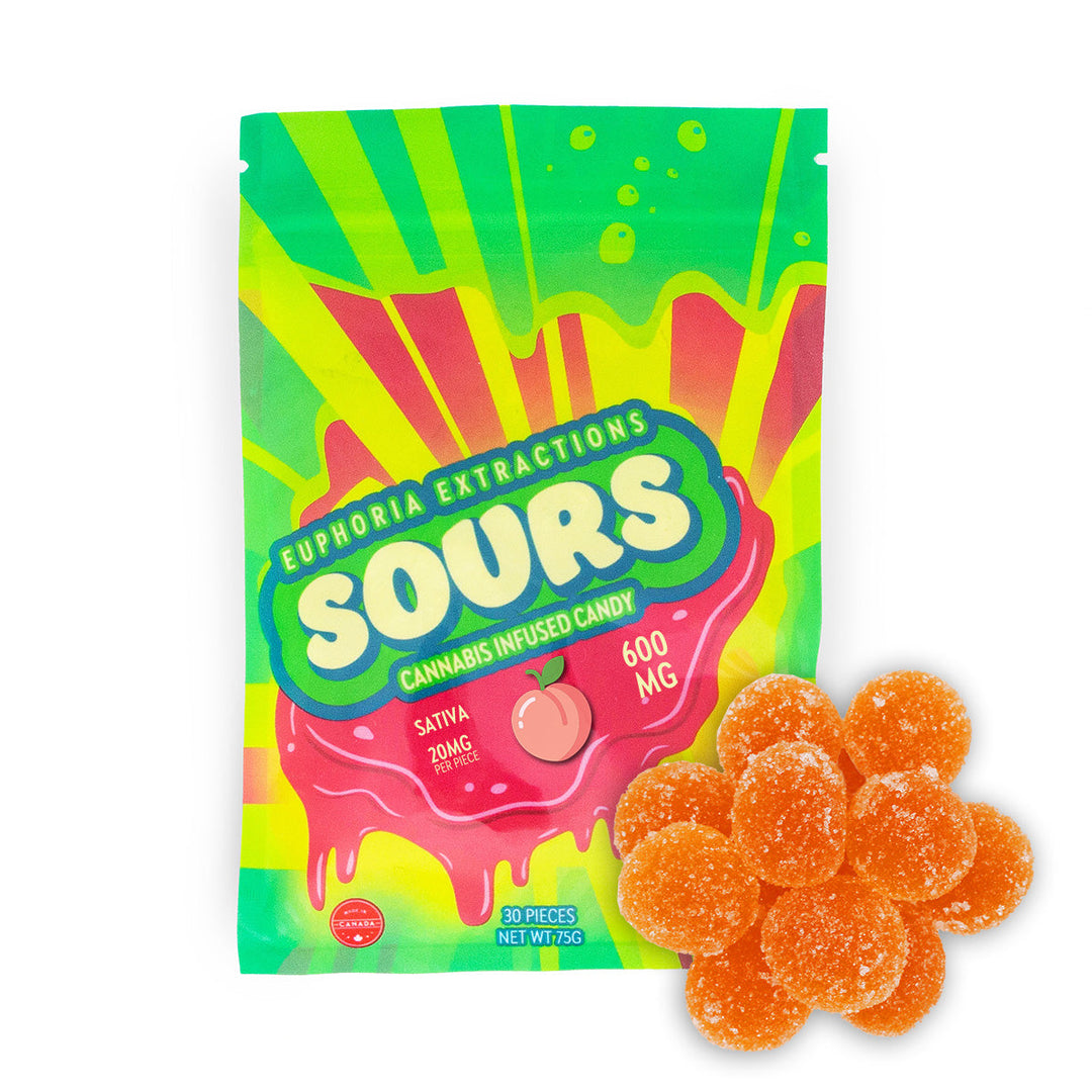 EUPHORIA EXTRACTIONS THC SOUR GUMMIES | 600MG EDIBLES