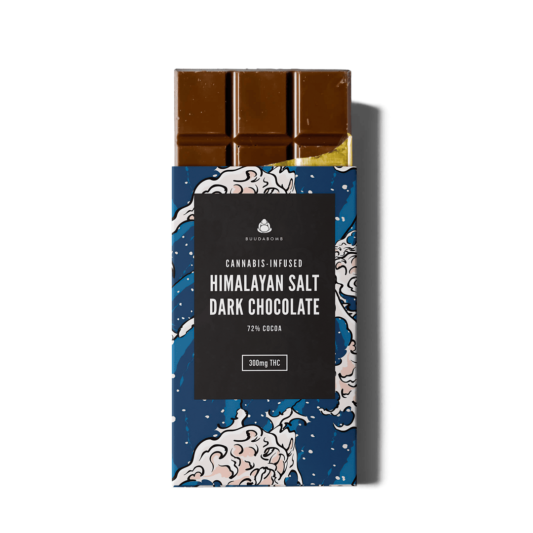 BUUDABOMB CHOCOLAT VÉGÉTALIEN BLACK LABEL AU THC | ALIMENTS 300 MG 