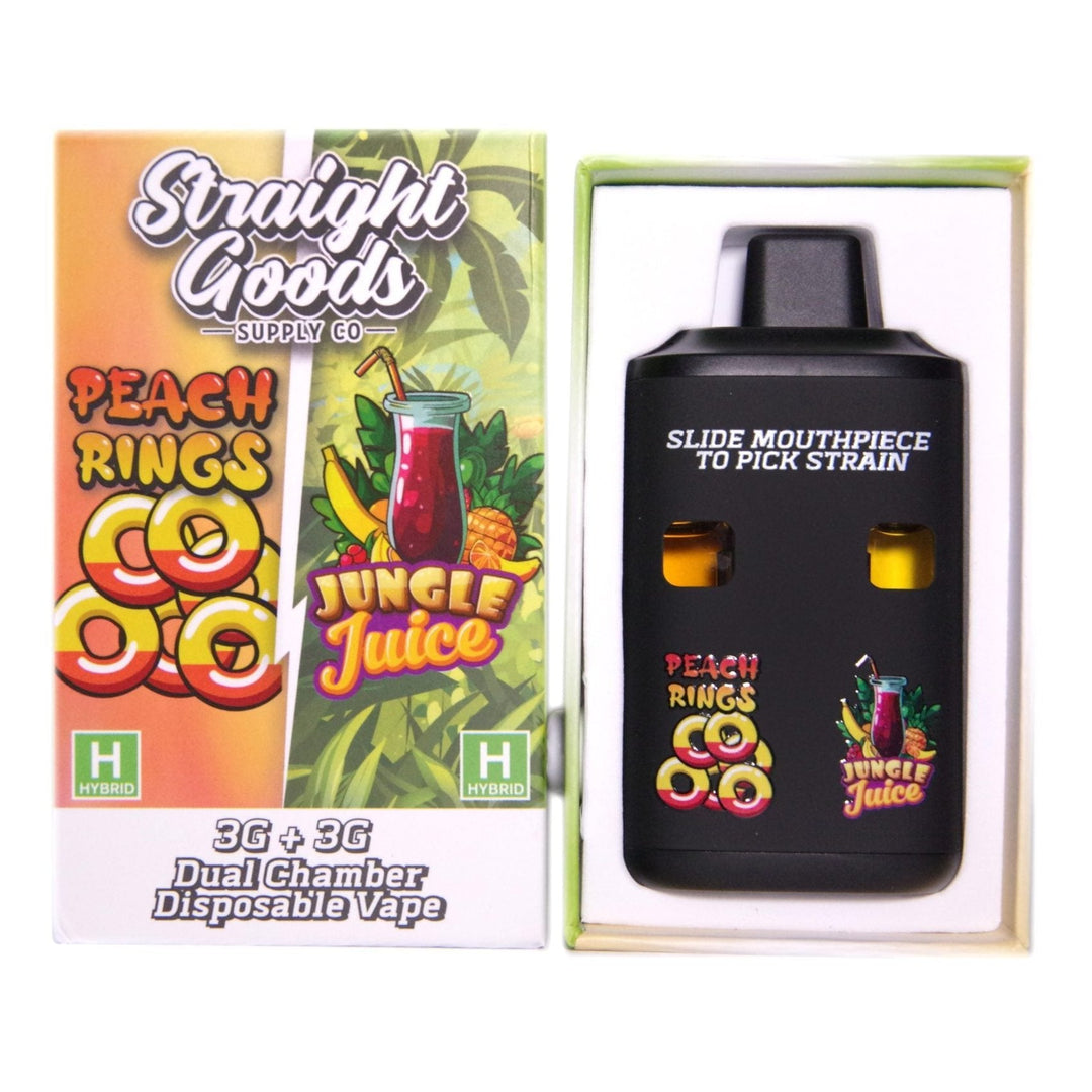 STYLO VAPE JETABLE À DOUBLE CHAMBRE AU THC STRAIGHT GOODS | 6G