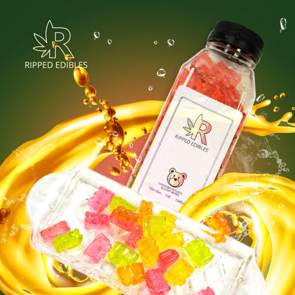 RIPPED THC BULK GUMMIES BEAR | 1000MG EDIBLES