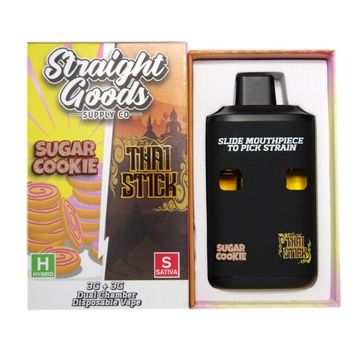 STYLO VAPE JETABLE À DOUBLE CHAMBRE AU THC STRAIGHT GOODS | 6G