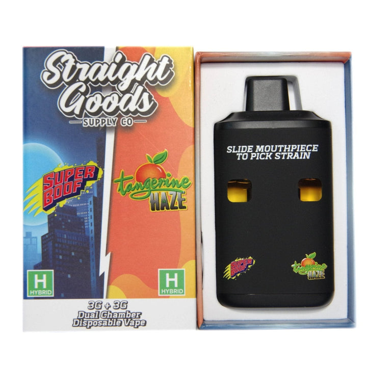 STYLO VAPE JETABLE À DOUBLE CHAMBRE AU THC STRAIGHT GOODS | 6G