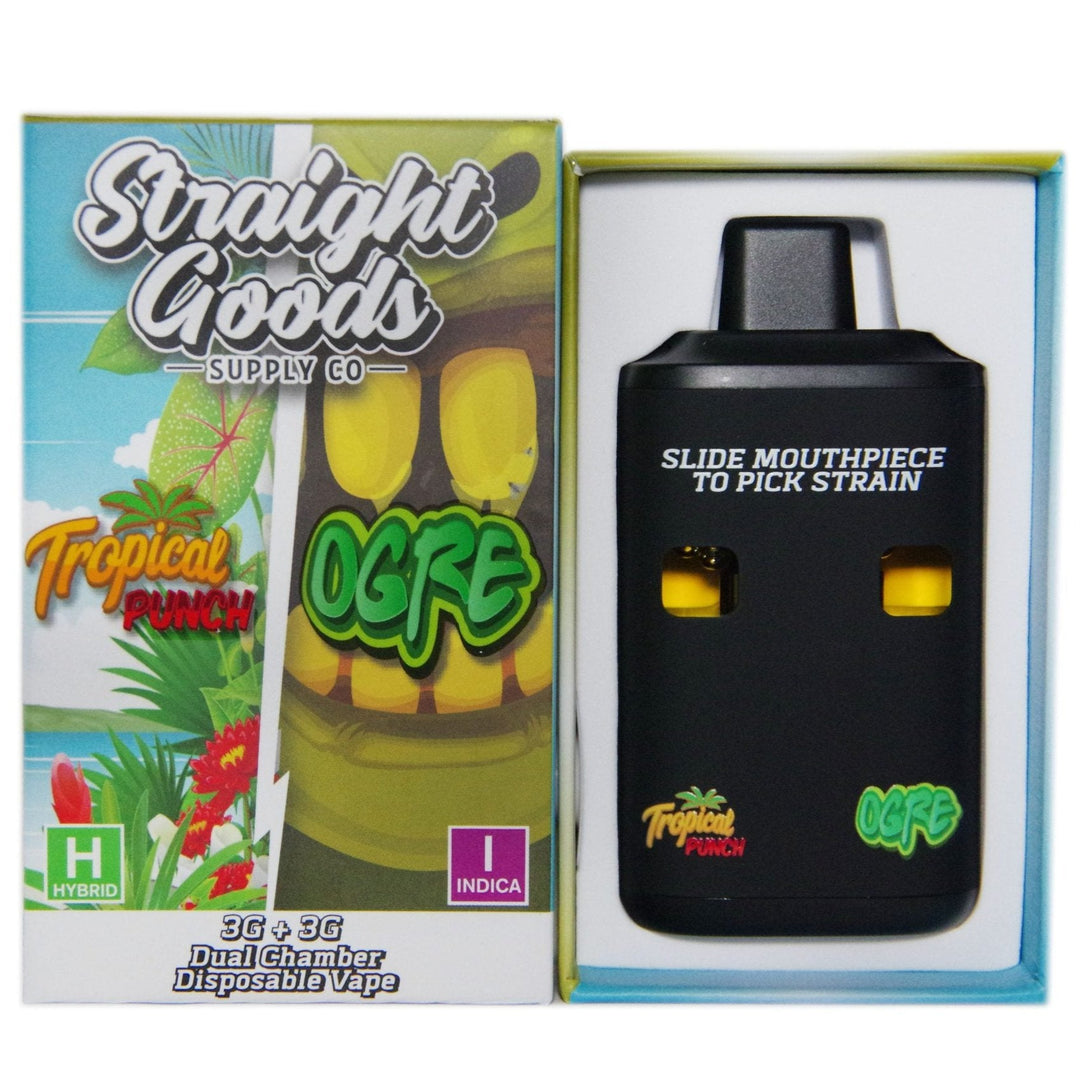 STYLO VAPE JETABLE À DOUBLE CHAMBRE AU THC STRAIGHT GOODS | 6G